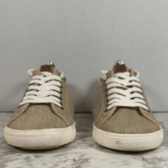 Ben Sherman Khaki Canvas Sneakers - Picture 3 of 11